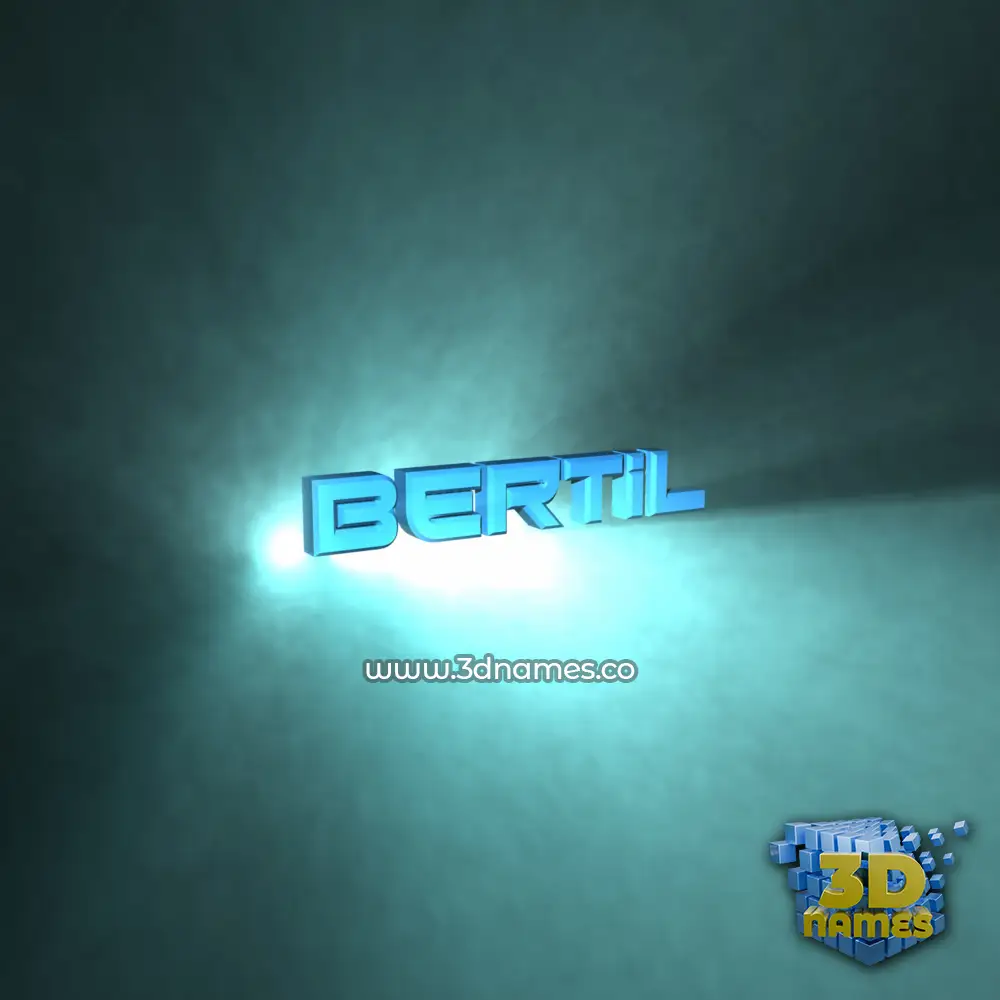bertil in Light Shine style - 3D name wallpaper