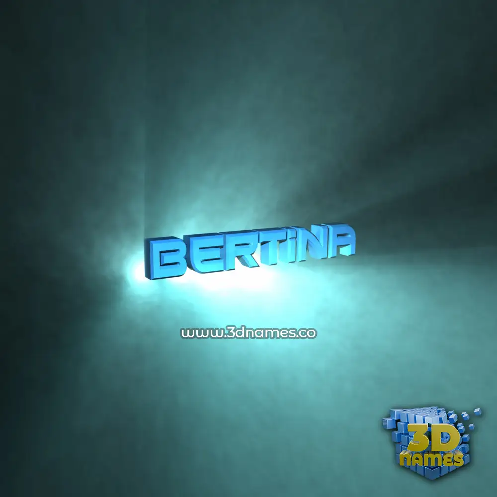 bertina in Light Shine style - 3D name wallpaper