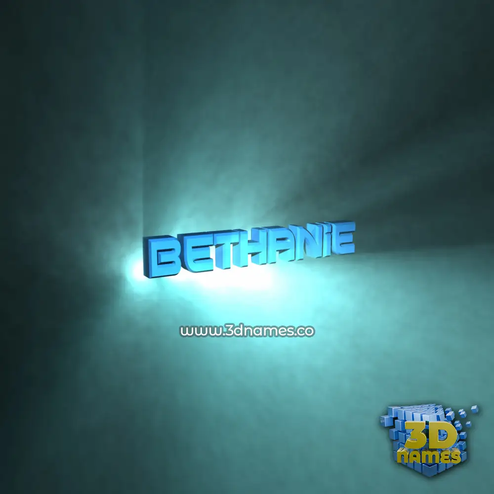 bethanie in Light Shine style - 3D name wallpaper