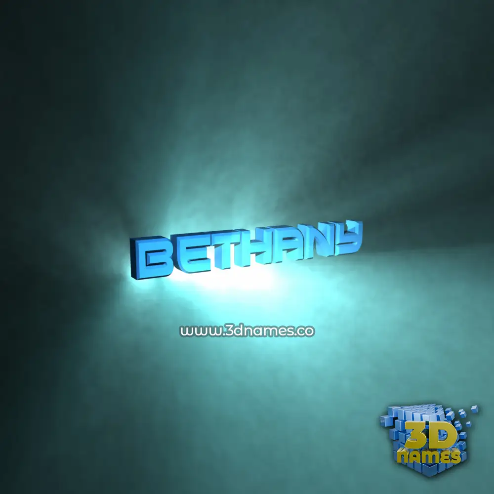 bethany in Light Shine style - 3D name wallpaper