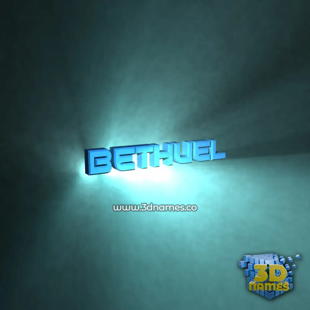 bethuel in Light Shine style - 3D name wallpaper