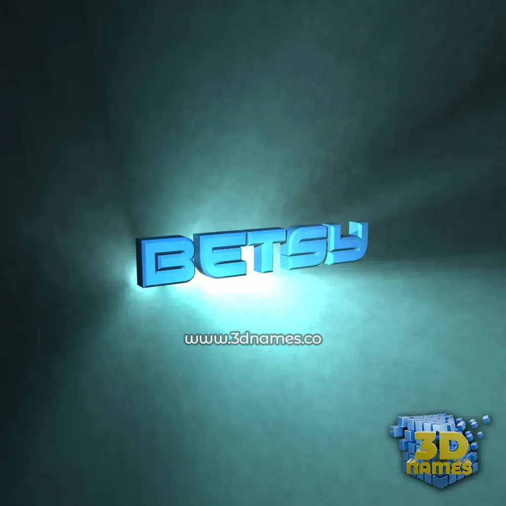 betsy in Light Shine style - 3D name wallpaper