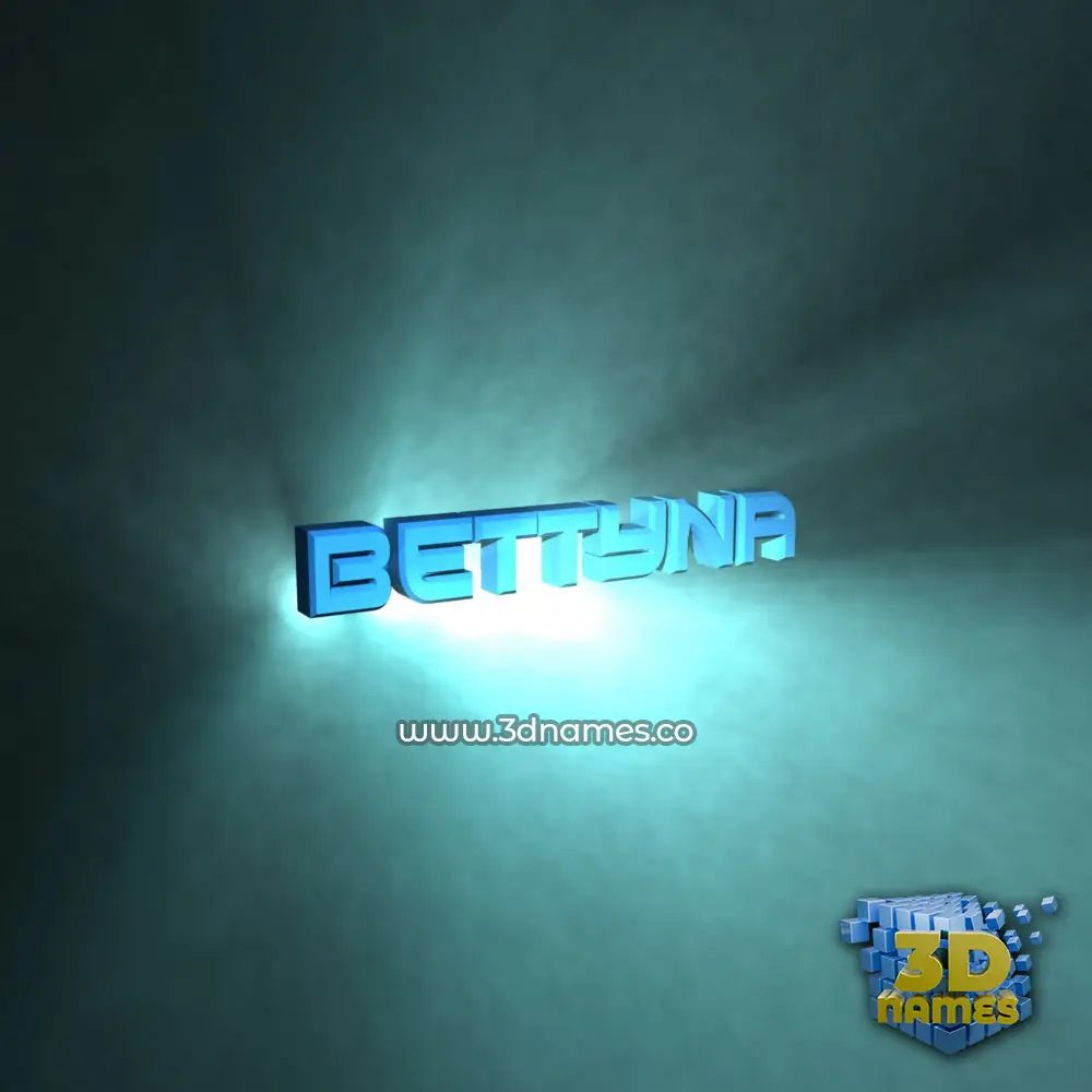 bettyna in Light Shine style - 3D name wallpaper