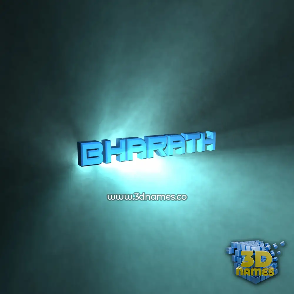 bharath in Light Shine style - 3D name wallpaper