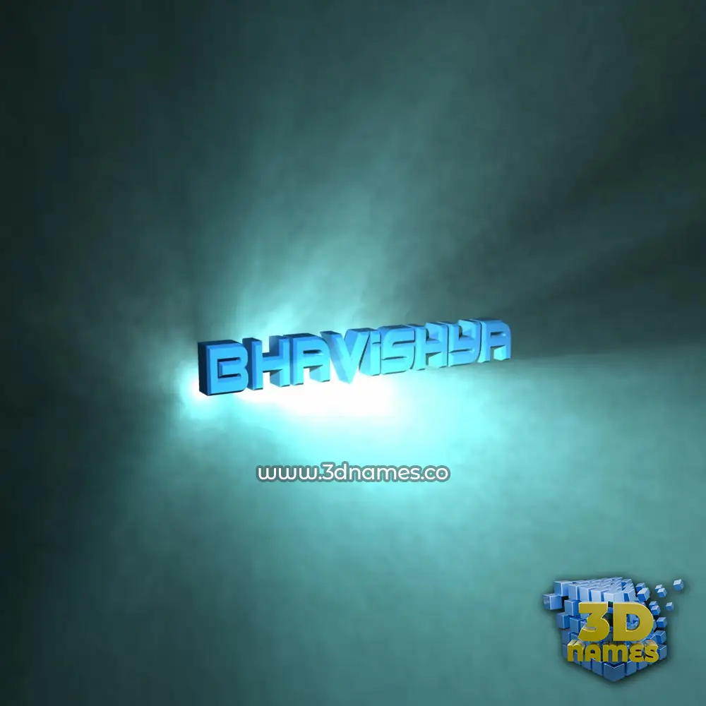 bhavishya in Light Shine style - 3D name wallpaper