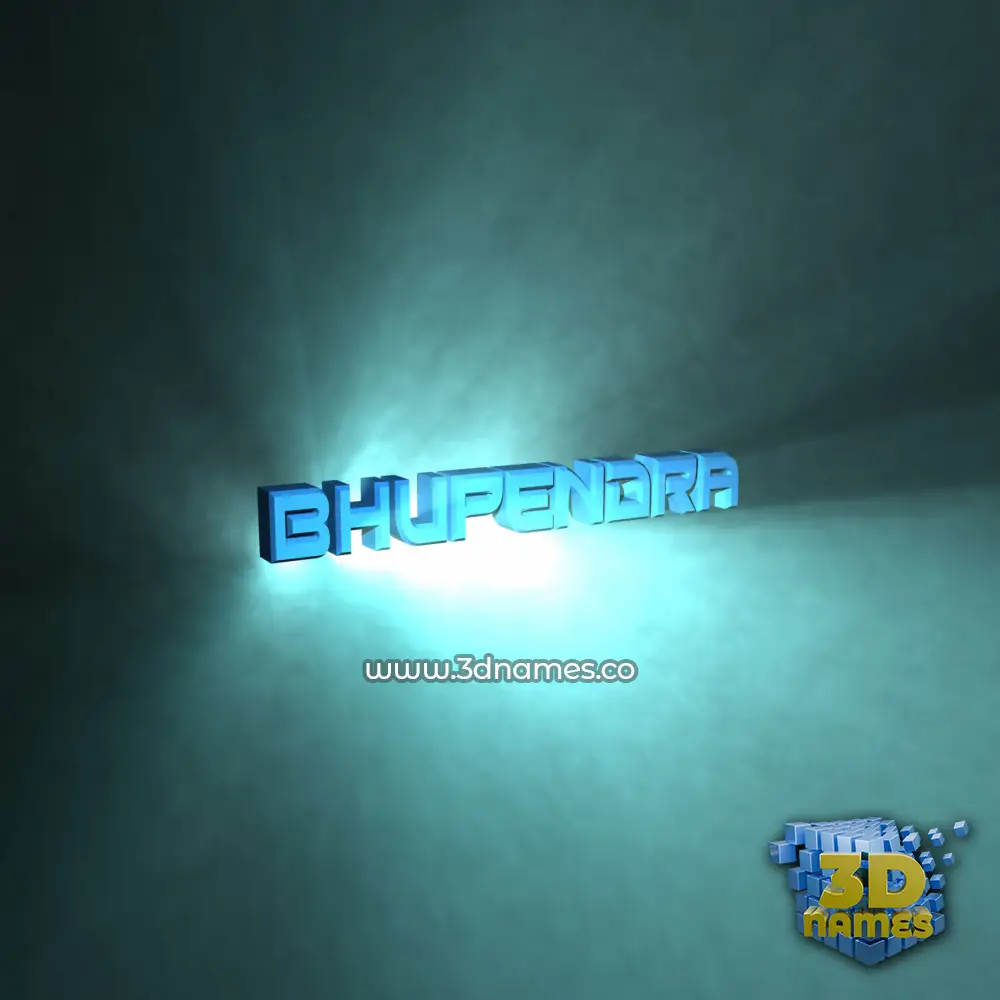 bhupendra in Light Shine style - 3D name wallpaper