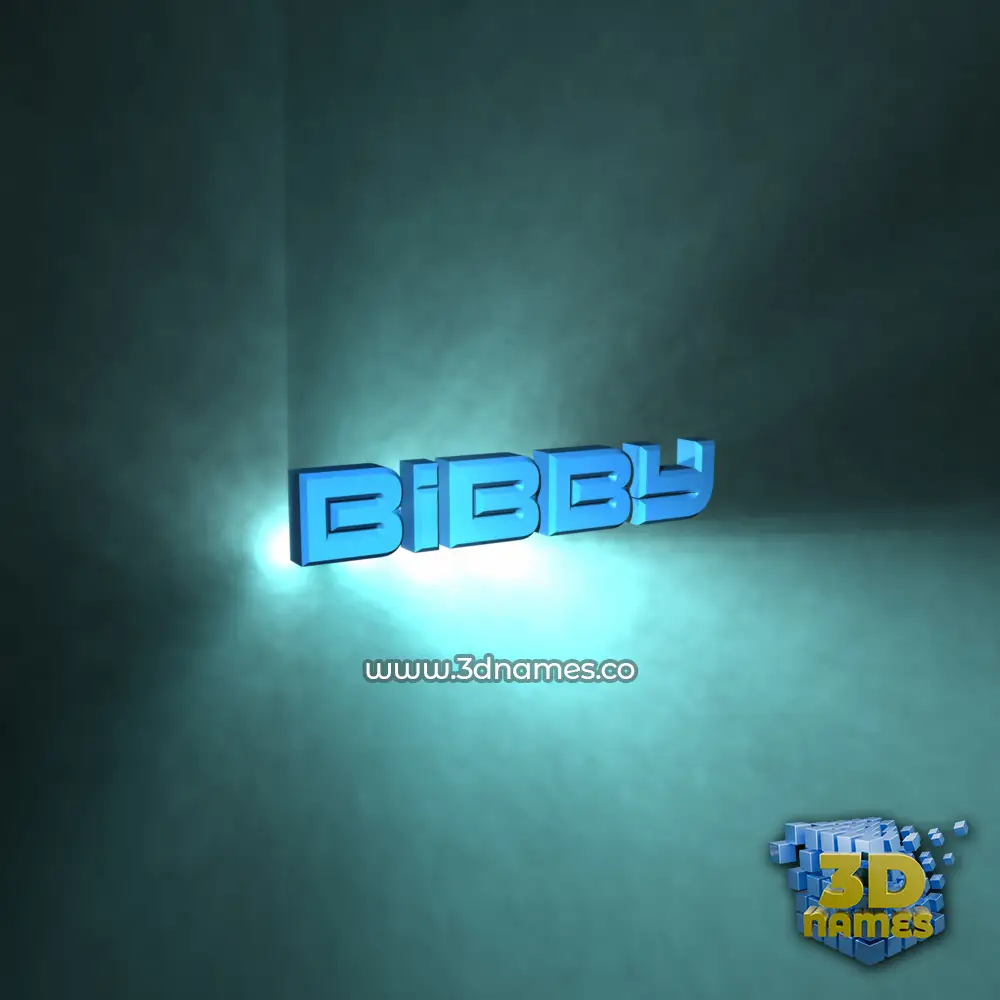bibby in Light Shine style - 3D name wallpaper