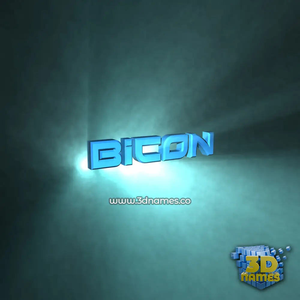 bicon in Light Shine style - 3D name wallpaper
