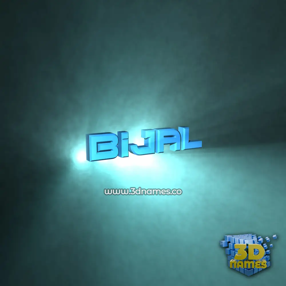 bijal in Light Shine style - 3D name wallpaper