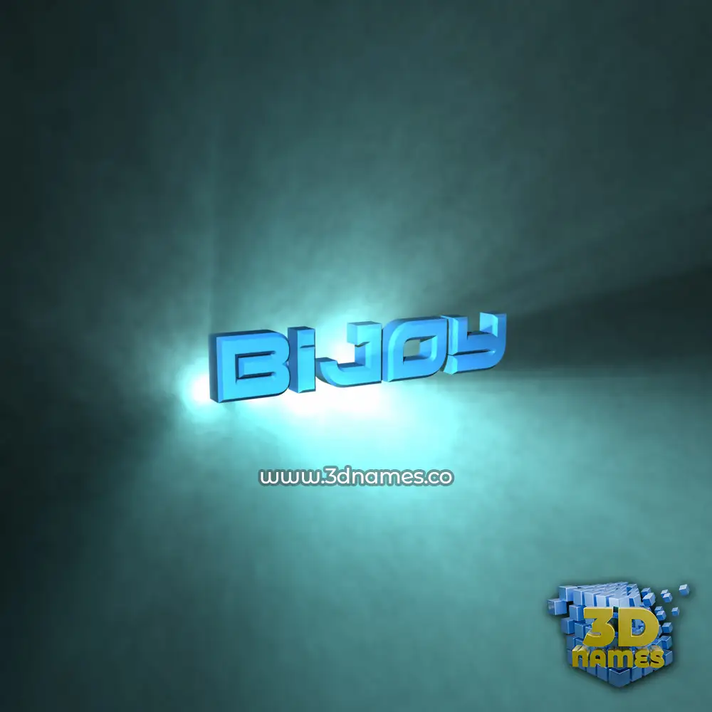 bijoy in Light Shine style - 3D name wallpaper