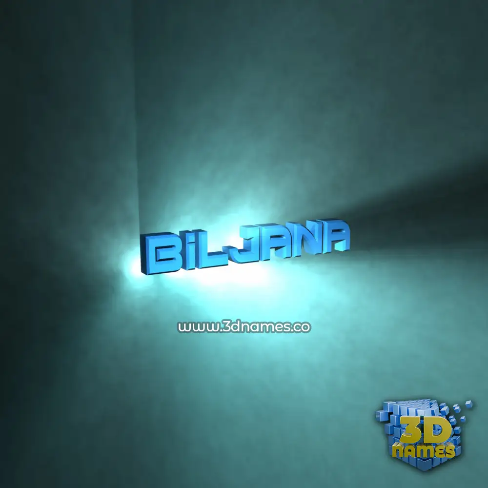 biljana in Light Shine style - 3D name wallpaper