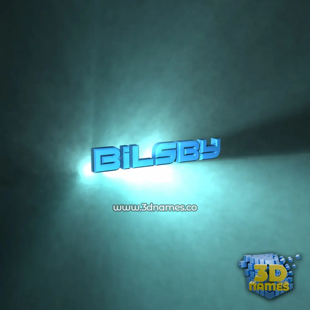 bilsby in Light Shine style - 3D name wallpaper