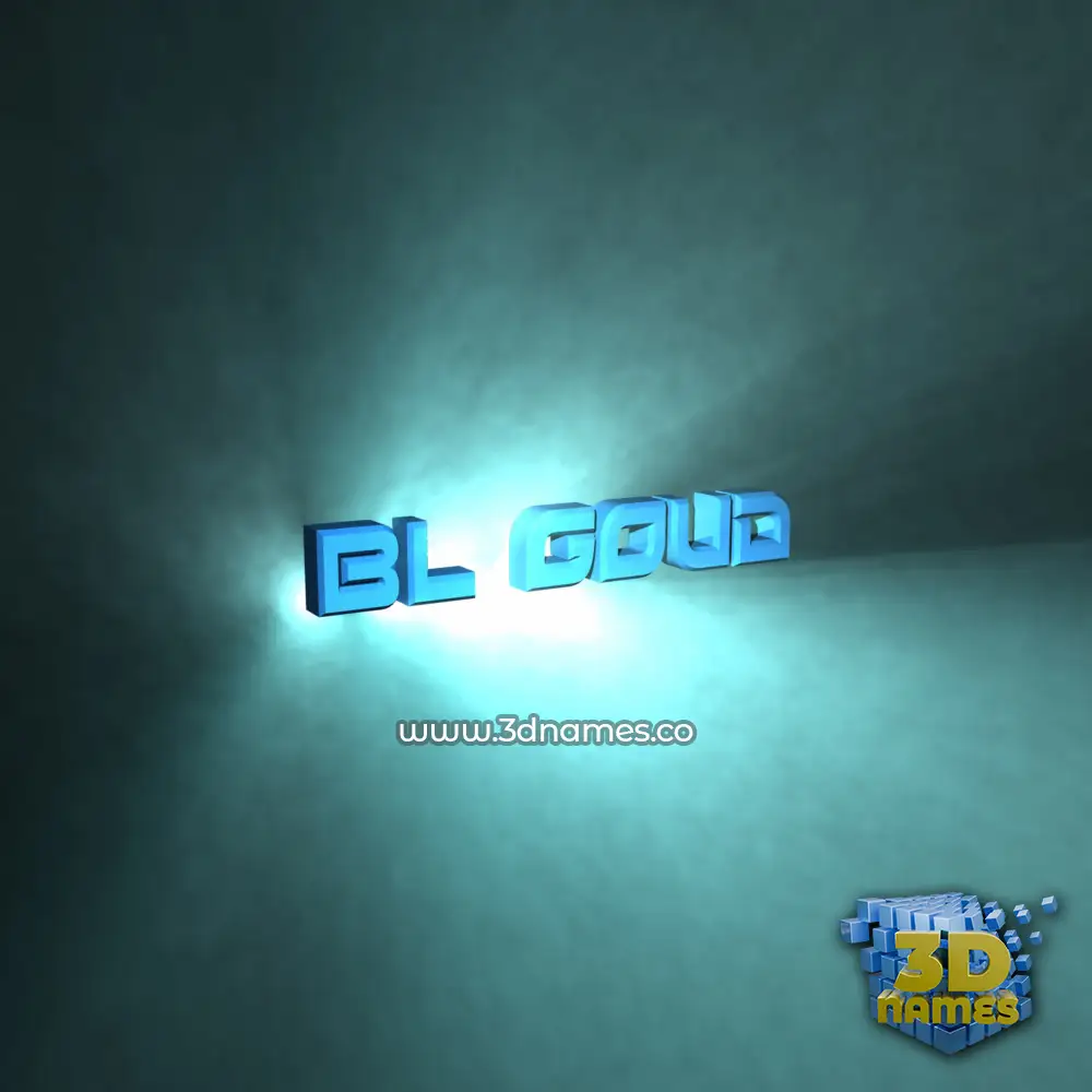 bl goud in Light Shine style - 3D name wallpaper