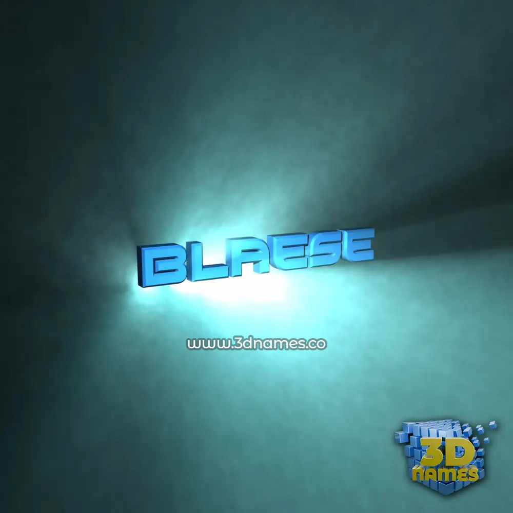 blaese in Light Shine style - 3D name wallpaper