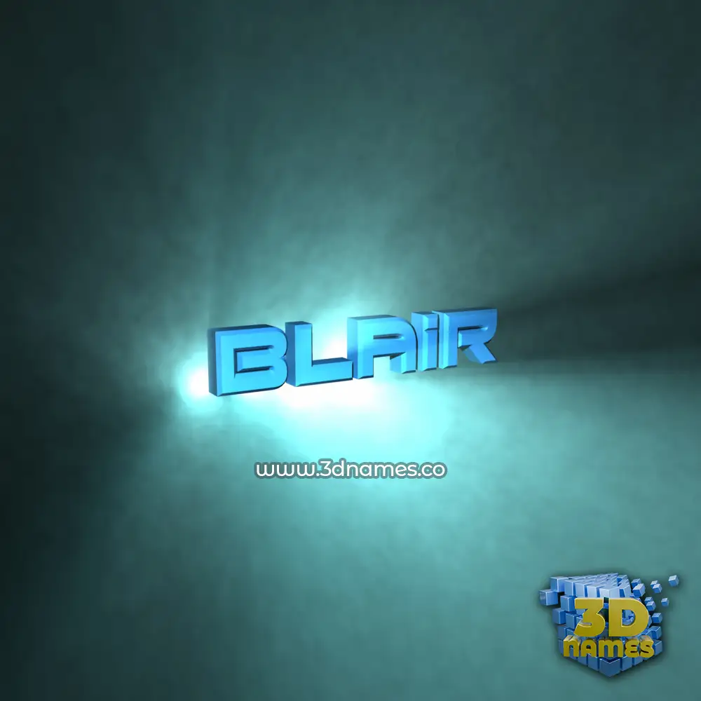 blair in Light Shine style - 3D name wallpaper