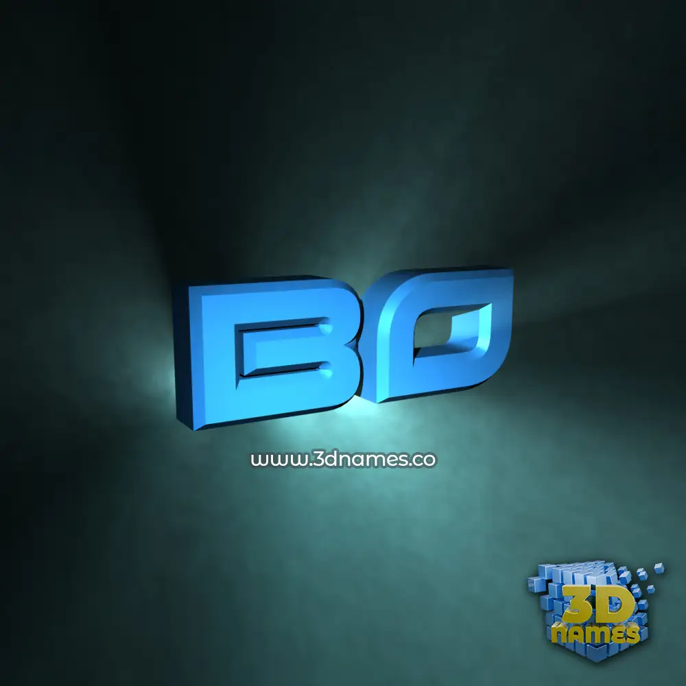 bo in Light Shine style - 3D name wallpaper