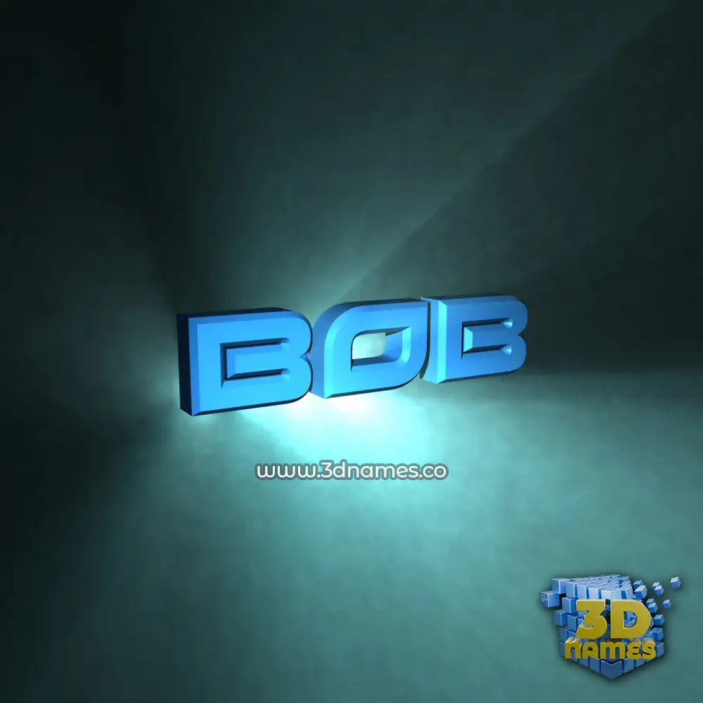 bob in Light Shine style - 3D name wallpaper