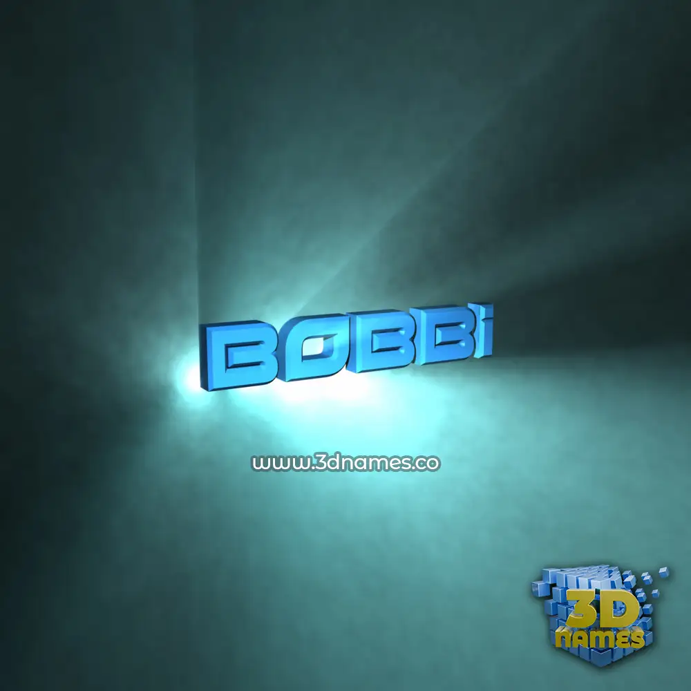 bobbi in Light Shine style - 3D name wallpaper