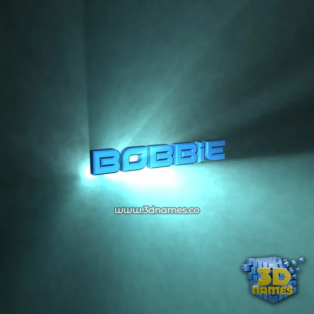 bobbie in Light Shine style - 3D name wallpaper