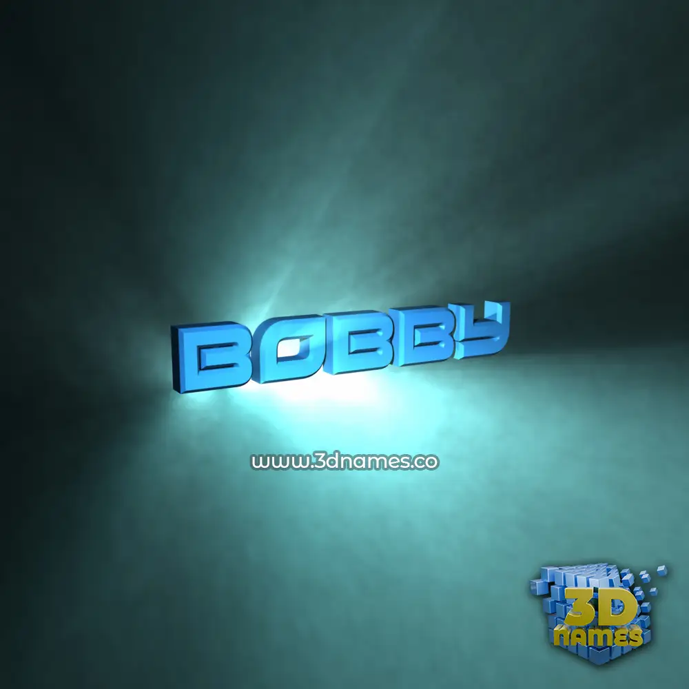 bobby in Light Shine style - 3D name wallpaper