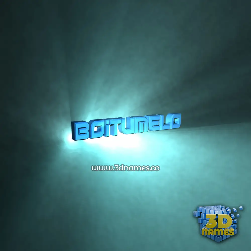 boitumelo in Light Shine style - 3D name wallpaper