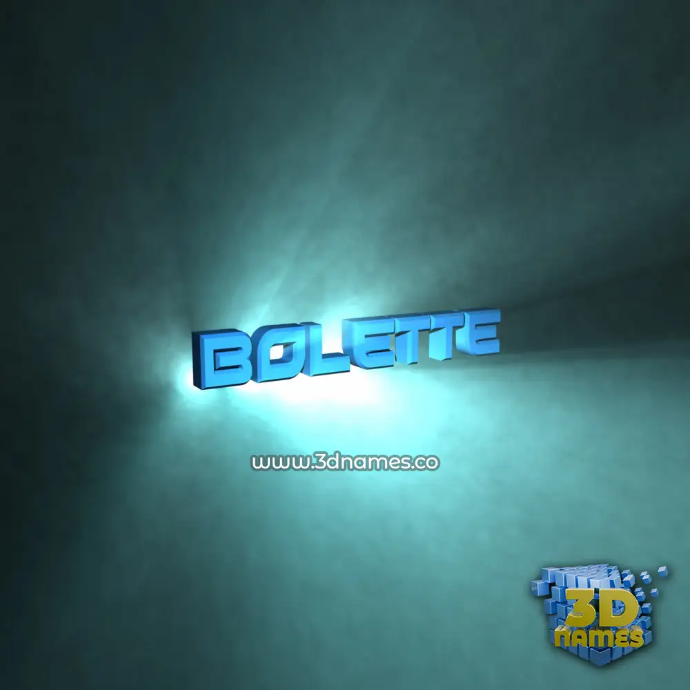 bolette in Light Shine style - 3D name wallpaper