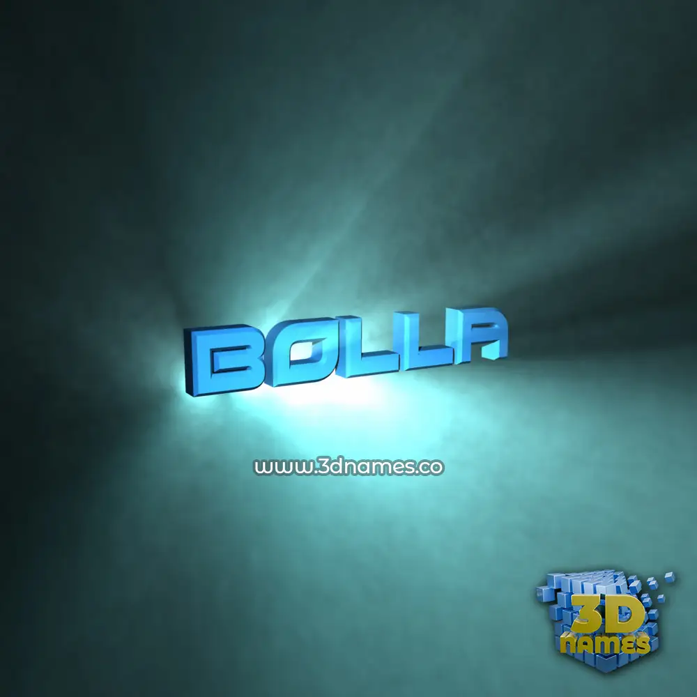 bolla in Light Shine style - 3D name wallpaper