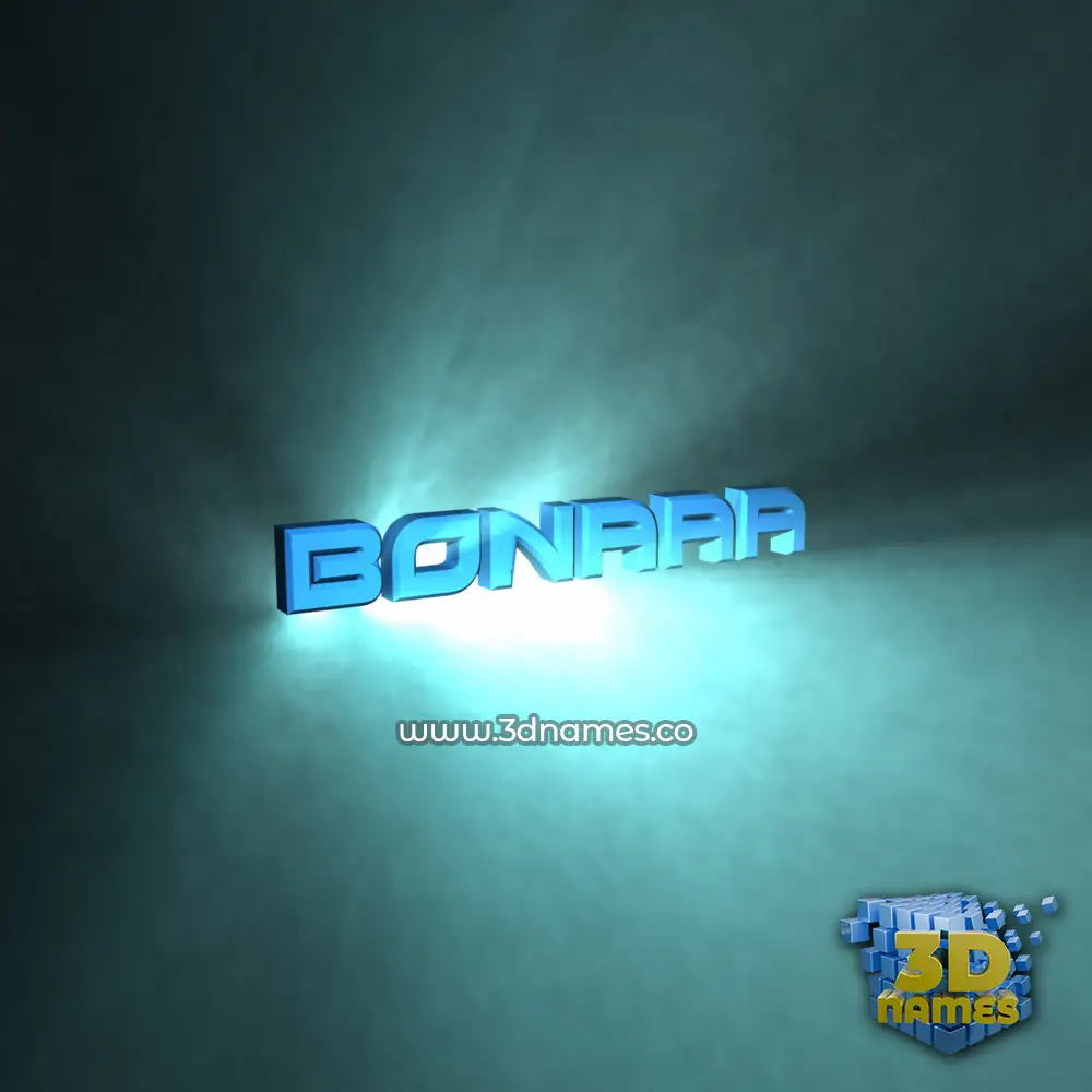 bonaaa in Light Shine style - 3D name wallpaper