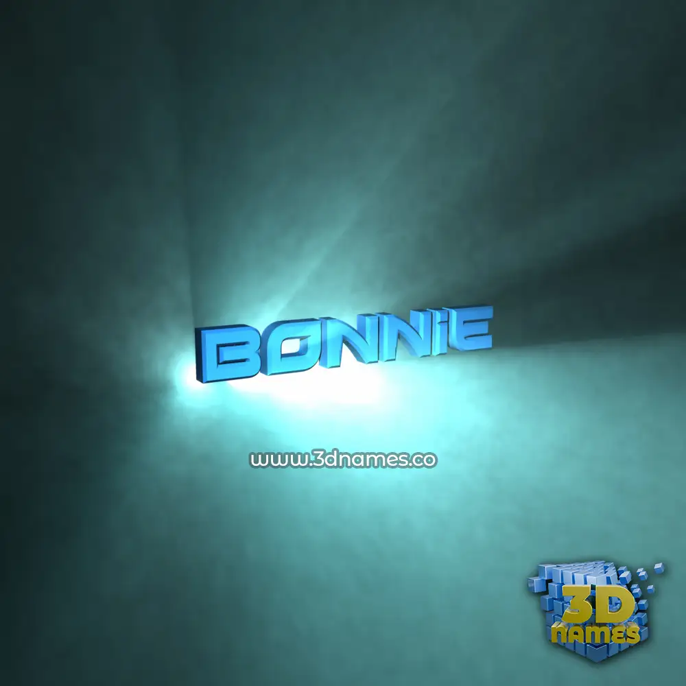 bonnie in Light Shine style - 3D name wallpaper