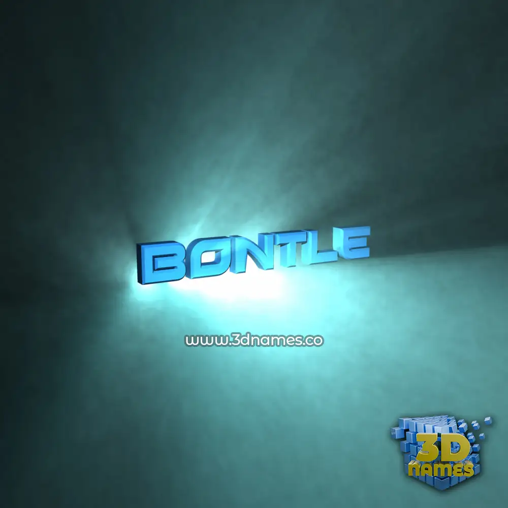 bontle in Light Shine style - 3D name wallpaper
