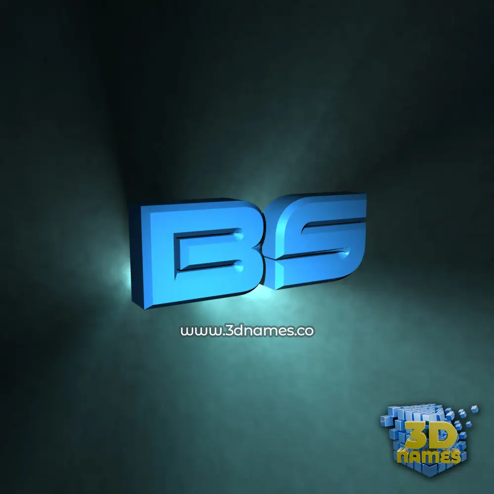 bs in Light Shine style - 3D name wallpaper