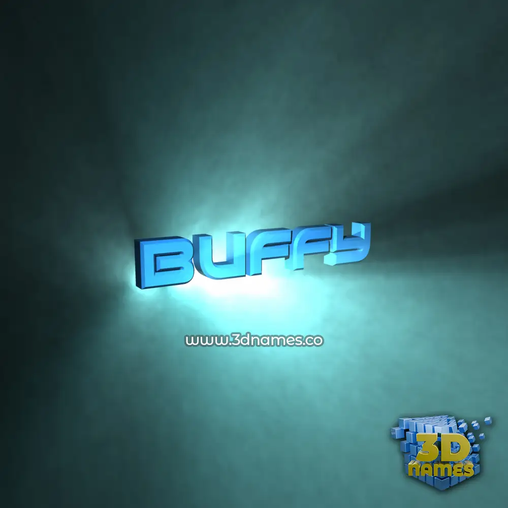 buffy in Light Shine style - 3D name wallpaper