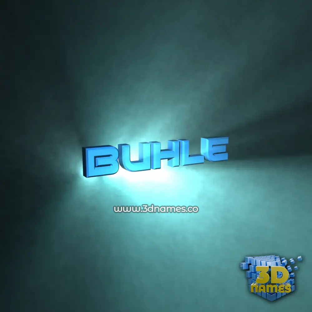 buhle in Light Shine style - 3D name wallpaper