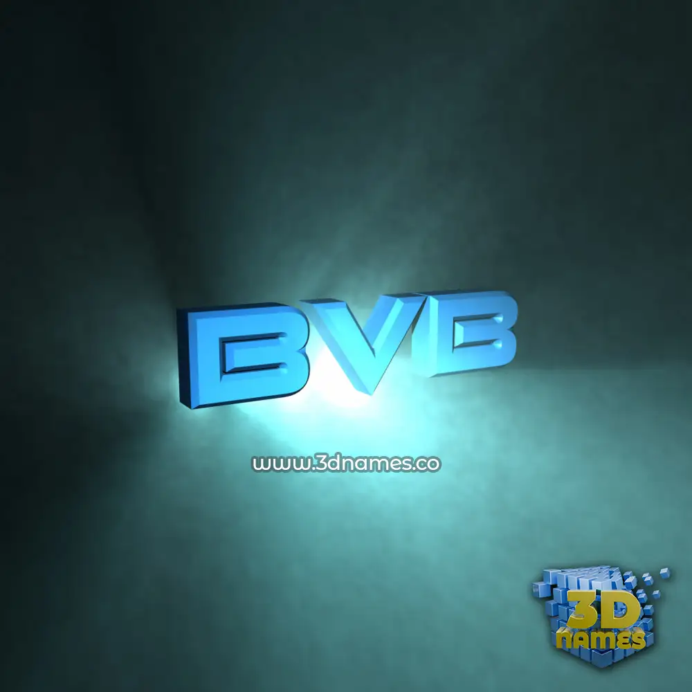 bvb in Light Shine style - 3D name wallpaper