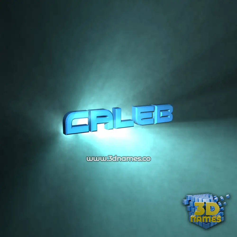 caleb in Light Shine style - 3D name wallpaper