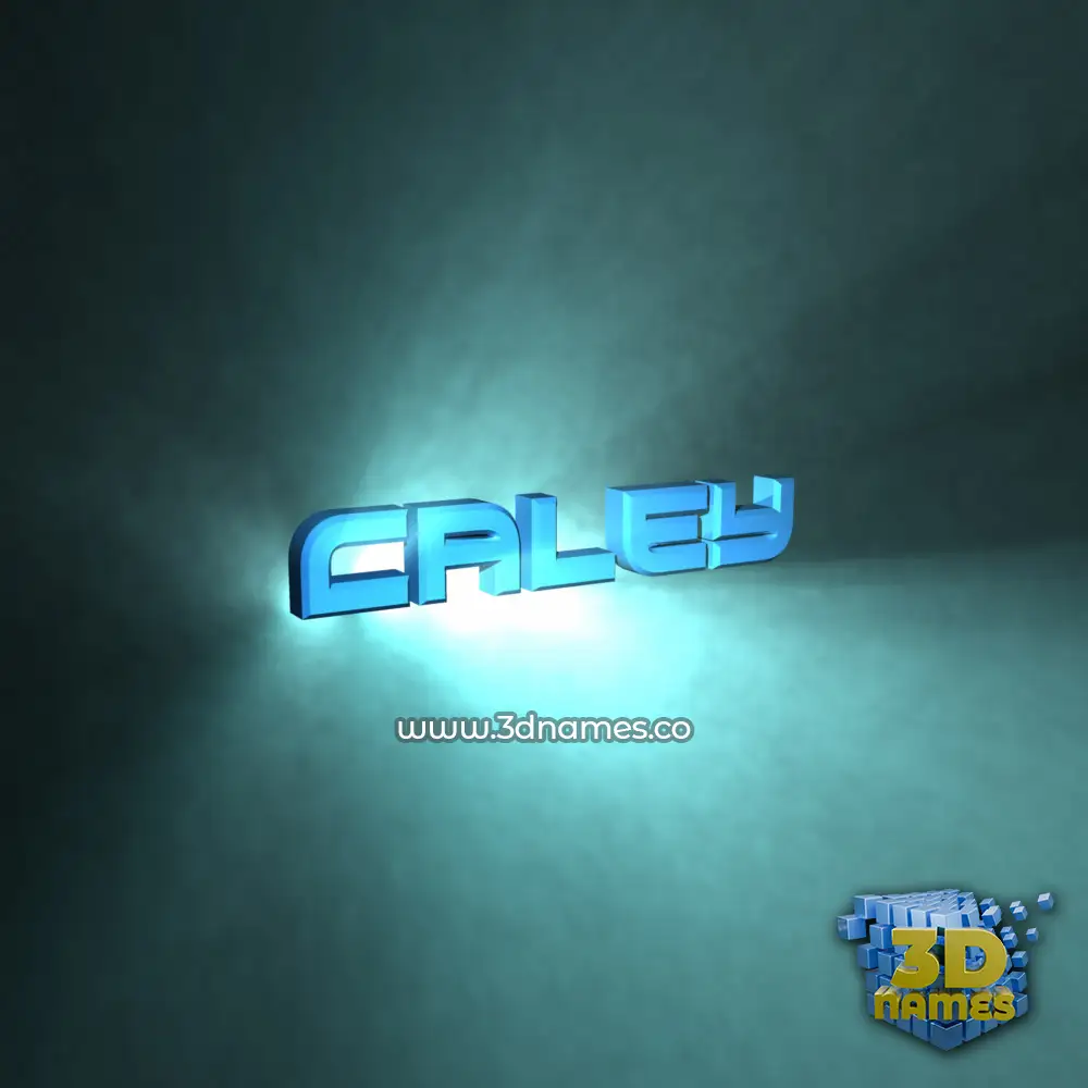 caley in Light Shine style - 3D name wallpaper