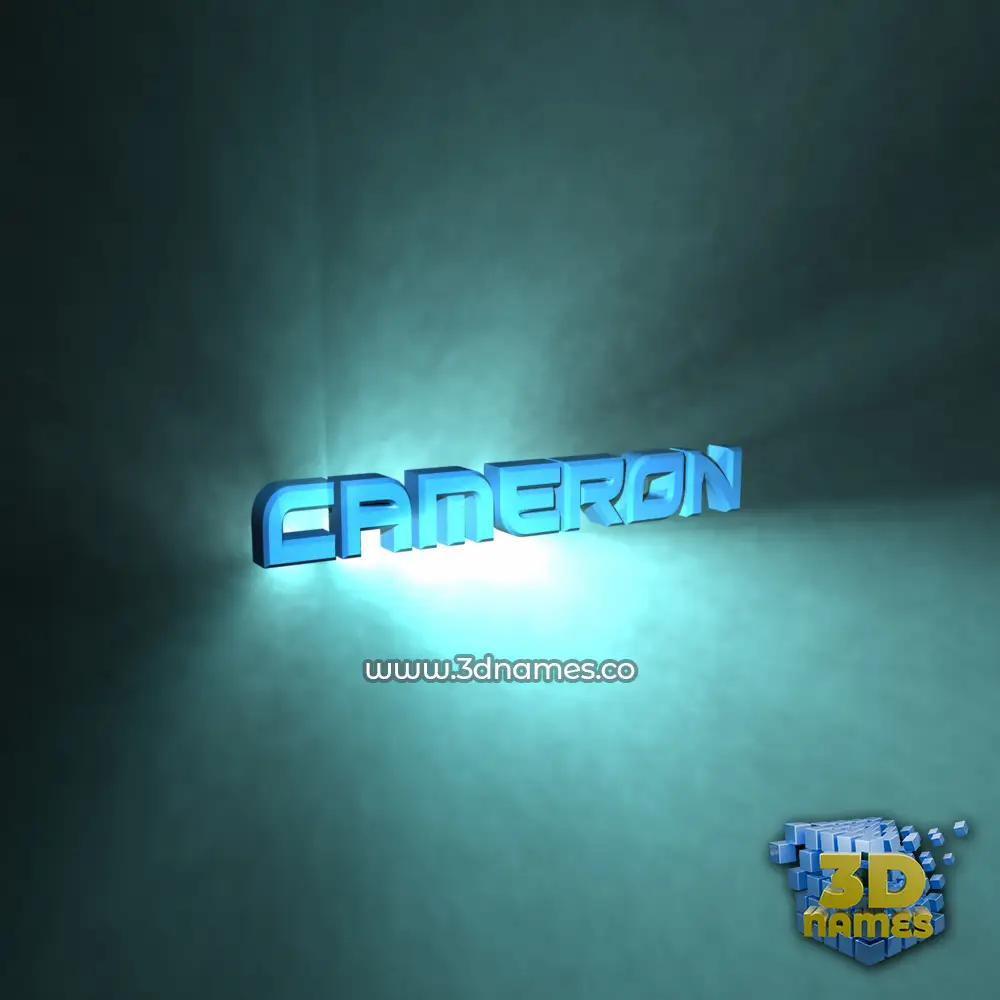 cameron in Light Shine style - 3D name wallpaper