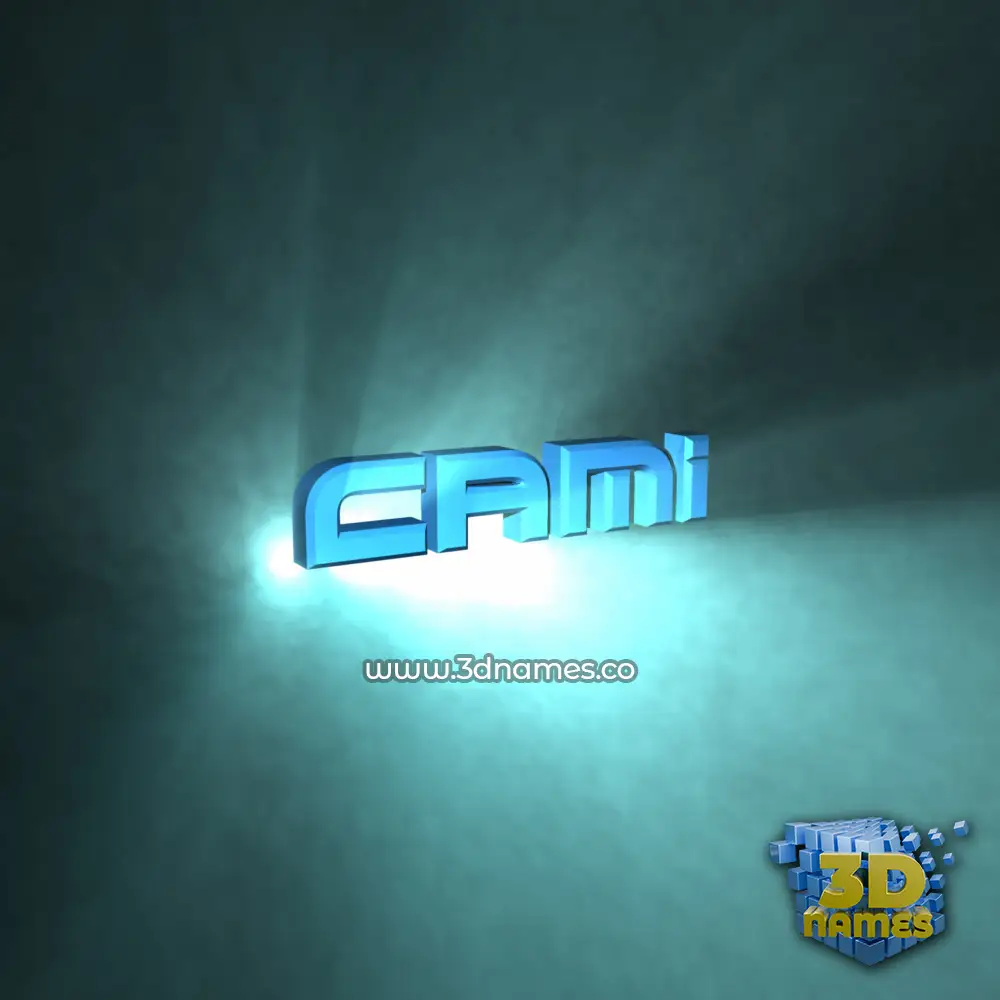cami in Light Shine style - 3D name wallpaper