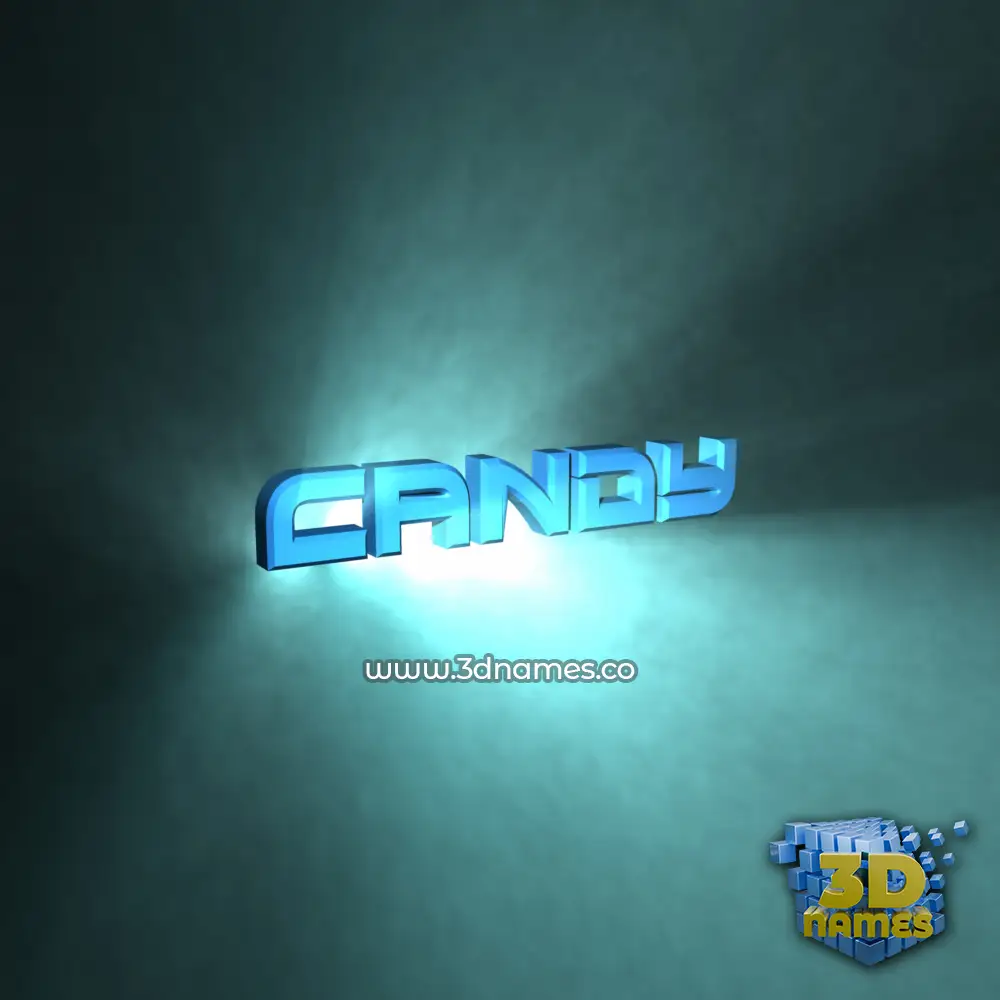 candy in Light Shine style - 3D name wallpaper