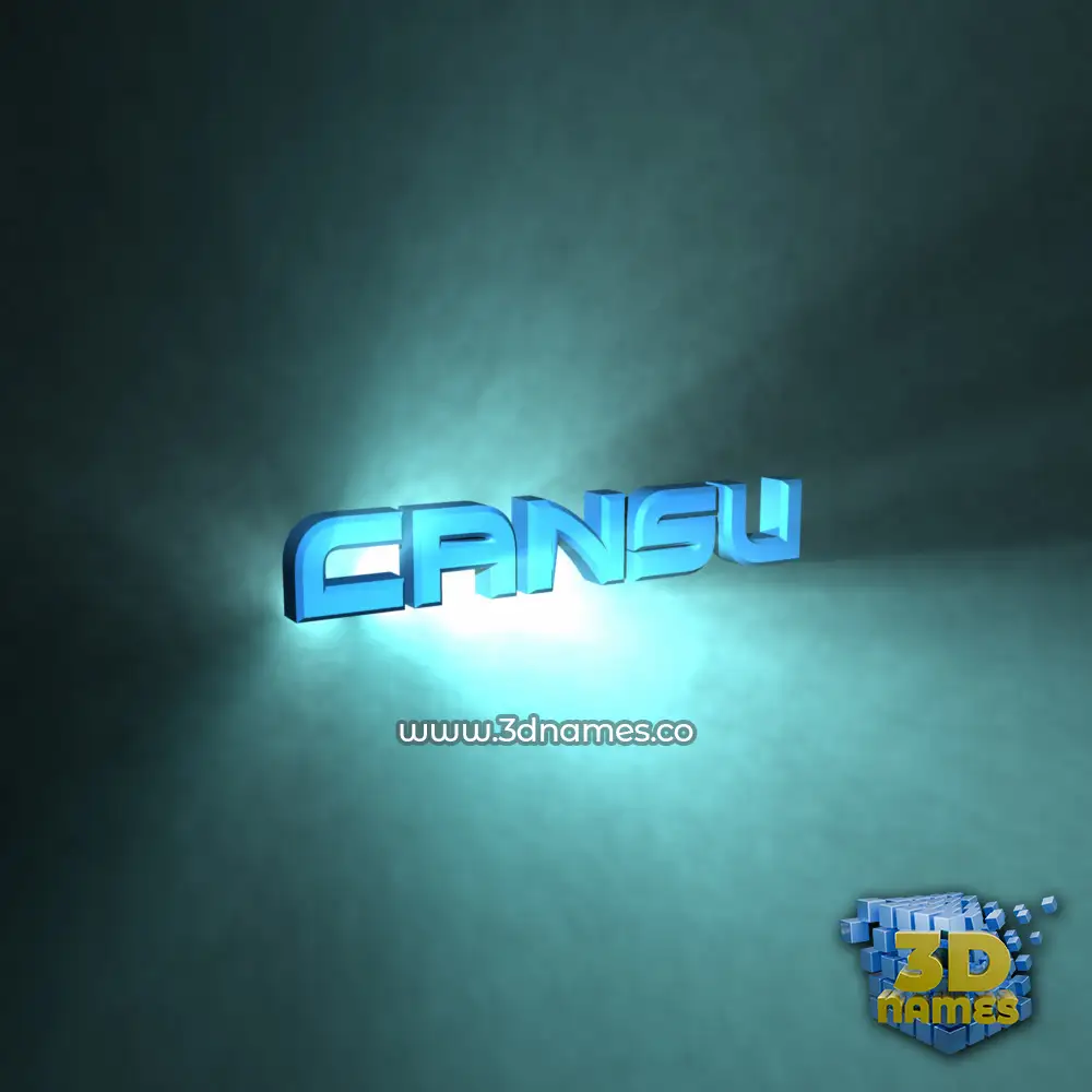 cansu in Light Shine style - 3D name wallpaper