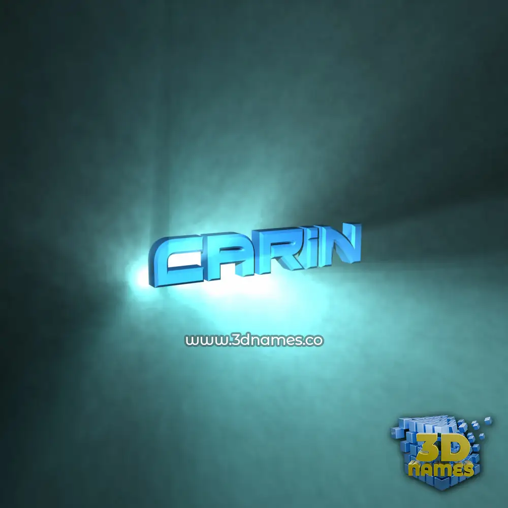 carin in Light Shine style - 3D name wallpaper