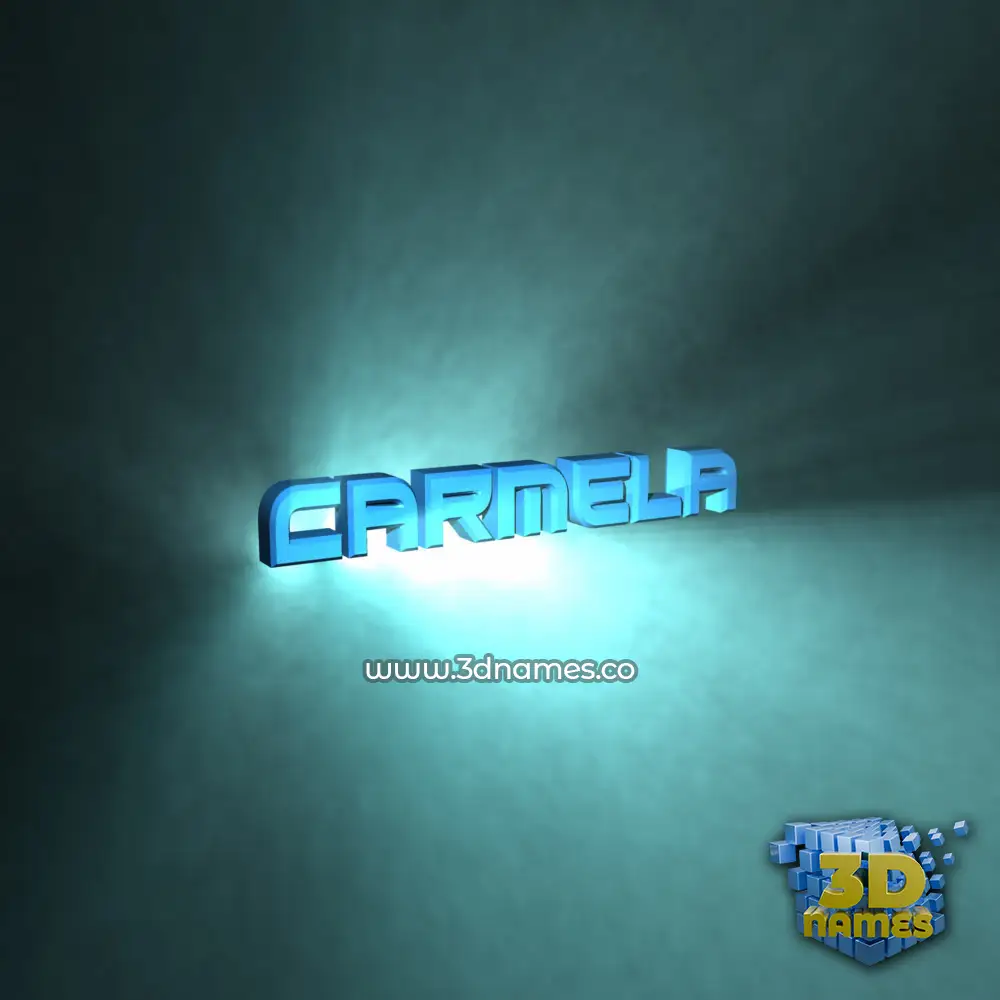 carmela in Light Shine style - 3D name wallpaper