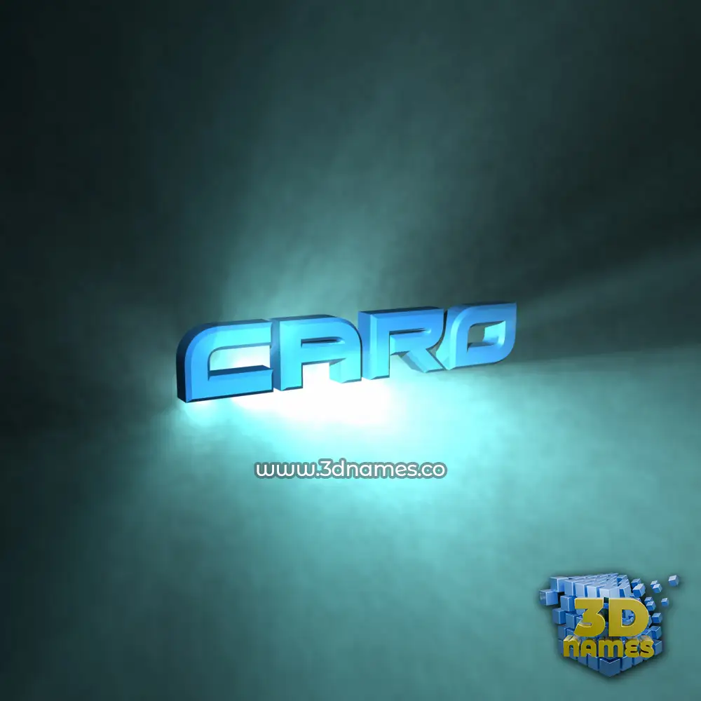 caro in Light Shine style - 3D name wallpaper