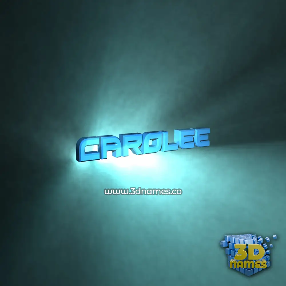 carolee in Light Shine style - 3D name wallpaper