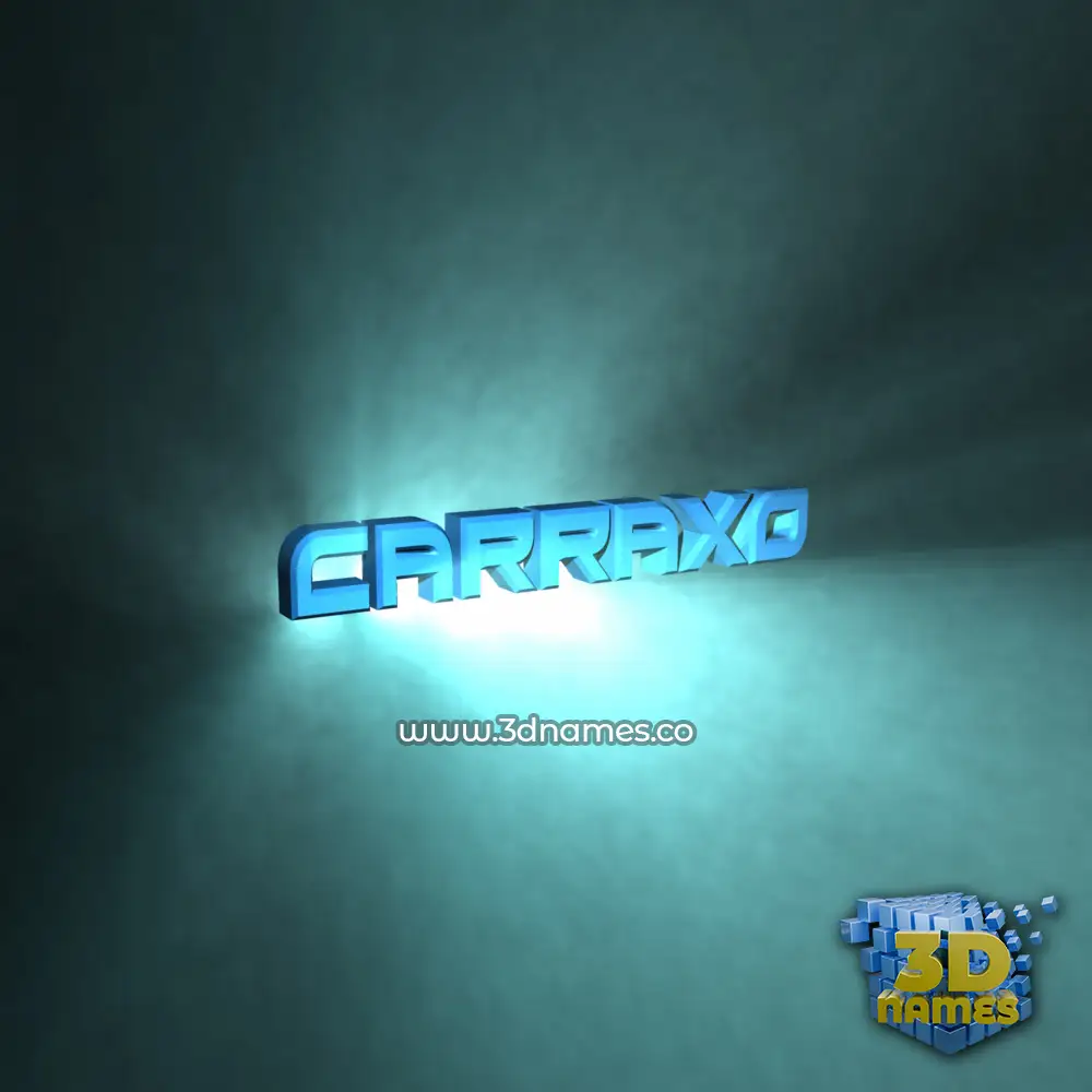 carraxo in Light Shine style - 3D name wallpaper