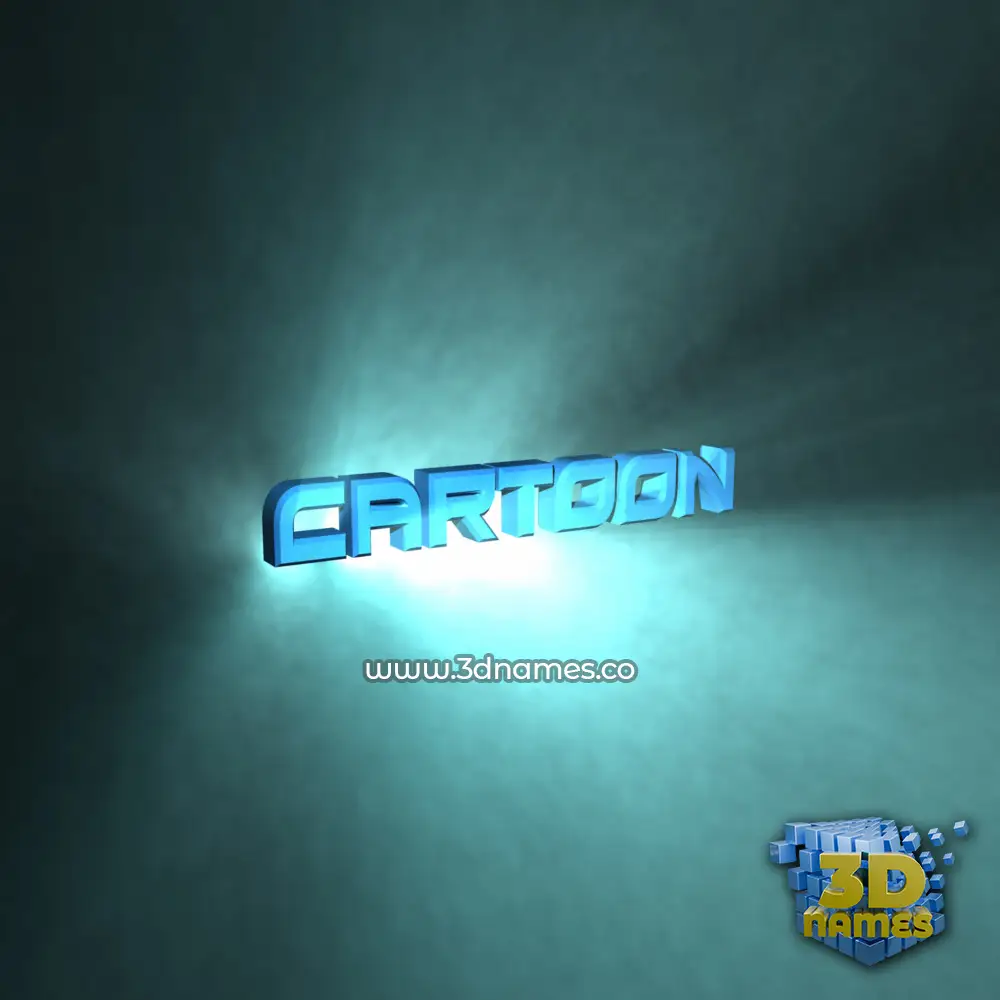 cartoon in Light Shine style - 3D name wallpaper