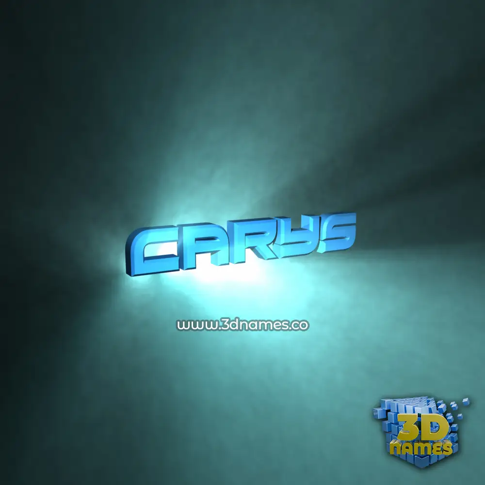carys in Light Shine style - 3D name wallpaper