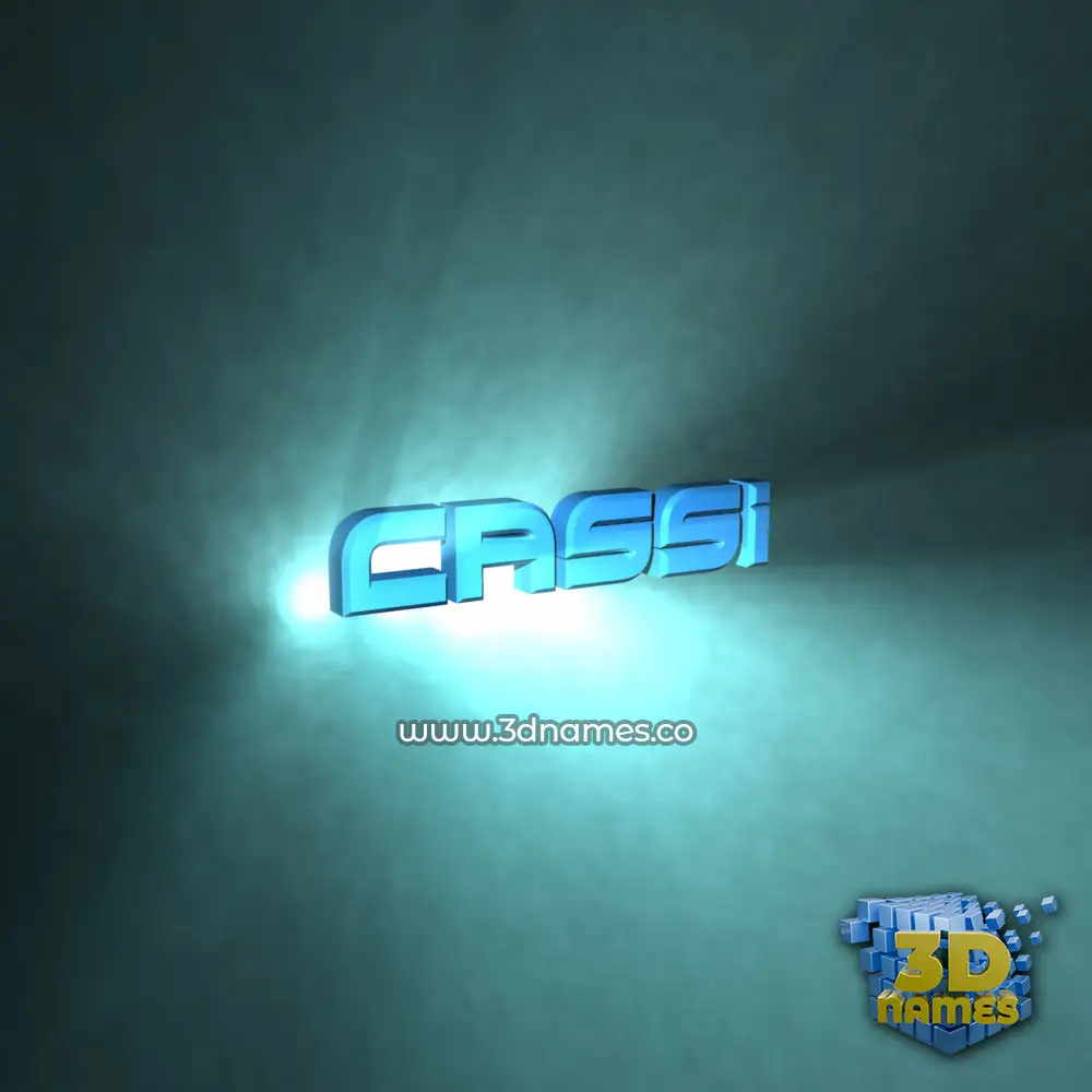 cassi in Light Shine style - 3D name wallpaper