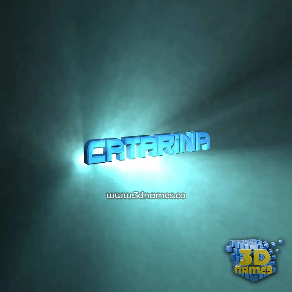 catarina in Light Shine style - 3D name wallpaper