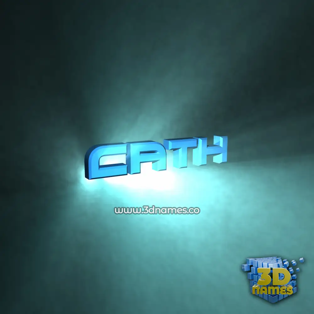 cath in Light Shine style - 3D name wallpaper